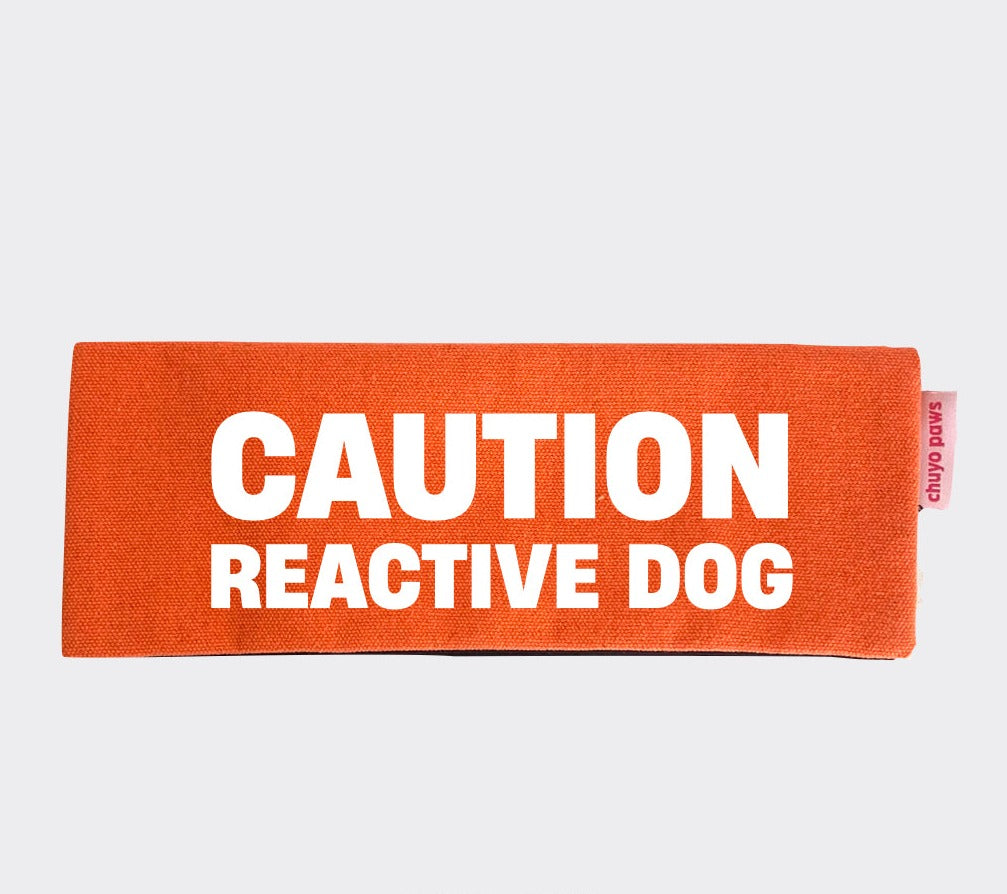 Caution: Reactive Dog Leash Wrap/Leash Sleeve
